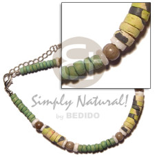 Green 4-5mm coco pokalet. white