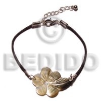 Blacklip flower in wax cord