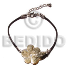 Blacklip flower in wax cord