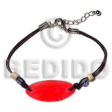 40mmx30mm red oval hammershell in