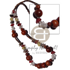 2-3mm coco heishe natural brown