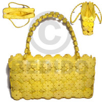 Yellow coco flowers inner