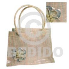 Sinamay green tones flower plastic