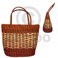 Pandan oval long with zip.