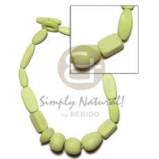 Natural wood beads dyed in