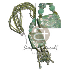 4 rows glass beads 2-3mm