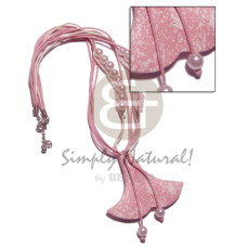 6 layers pink crème wax cord