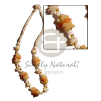 Beige 3 layer wax cord