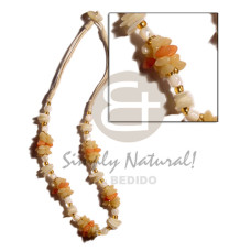 Beige 3 layer wax cord