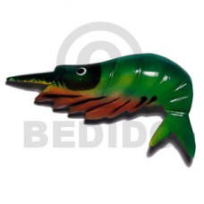 Shrimp handpainted wood refrigerator Shrimp handpainted wood refrigerator