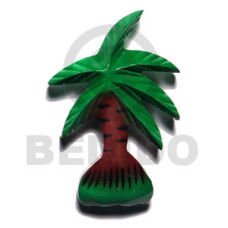Coco tree handpainted wood refrigerator