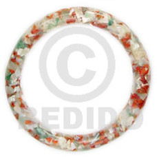 Multi clear coral crazy cut