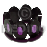 35mmx25mm oval black resin