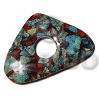 Rounded triangle crushed limestones