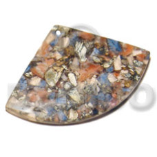 Pie cut crushed limestones