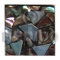 Flat square black resin