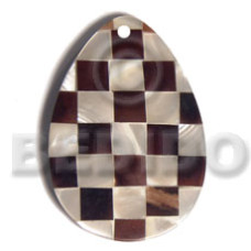 Teardrop 45mmx30mm flat resin