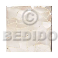 Flat 20mmx20mm square green shell Flat 20mmx20mm square green shell