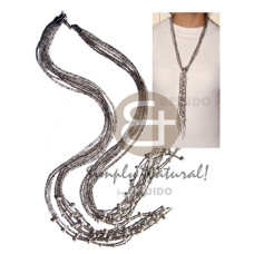 Scarf necklace - 7 rows