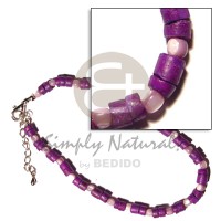 Violet 4-5mm coco heishe