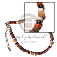 4-5mm coco pokalet natural brown black red
