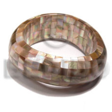 Chunky wavy bangle brownlip