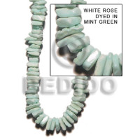 White rose dyed in mint