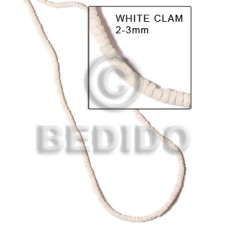 2-3mm white clam heishe