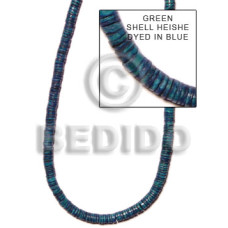 Green shell heishe dyed in