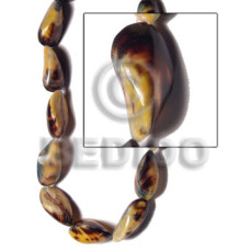 Yellow mactan pearl 30mmx15mm varying