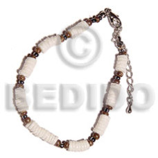 4-5mm white clam heishe