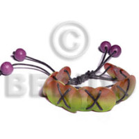 20mm round two toned capiz