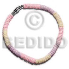 Pastel colored combination white clam