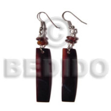 Dangling 40x10mm black tab bar