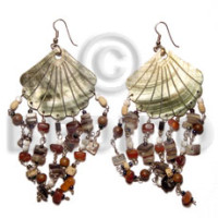 Dangling 35mm grooved scallop blacklip
