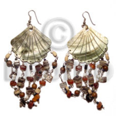 Dangling 35mm grooved scallop blacklip