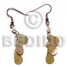 Dangling 15mmx8mm triple teardrop mop