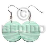 30mm pastel green round kabibe