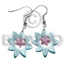 Dangling 40mm aqua blue sun