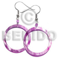 Dangling pink kabibe shell