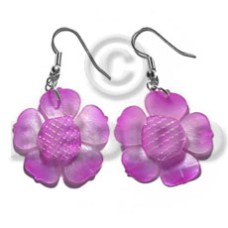 Dangling graduated lavender 30mm hammershell Dangling graduated lavender 30mm hammershell