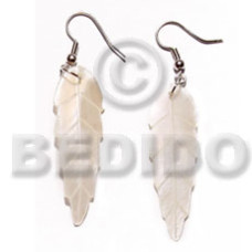 Dangling 40mmx15mm hammershell leaves