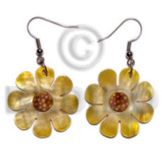 Dangling 30mm flower hammershell in