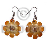 Dangling 30mm flower hammershell in