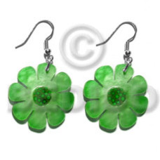 Dangling 30mm flower hammershell in