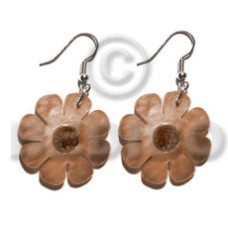 Dangling 30mm flower hammershell in