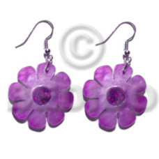 Dangling 30mm flower hammershell in