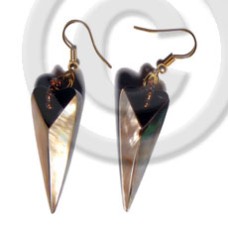 Dangling 38mmx15mm laminated pointed multi-sided