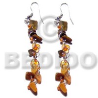 Dangling orange hammershell square cut