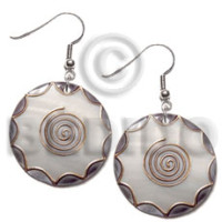 Dangling 35mm round kabibe shell